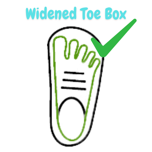 Widened Toe Box