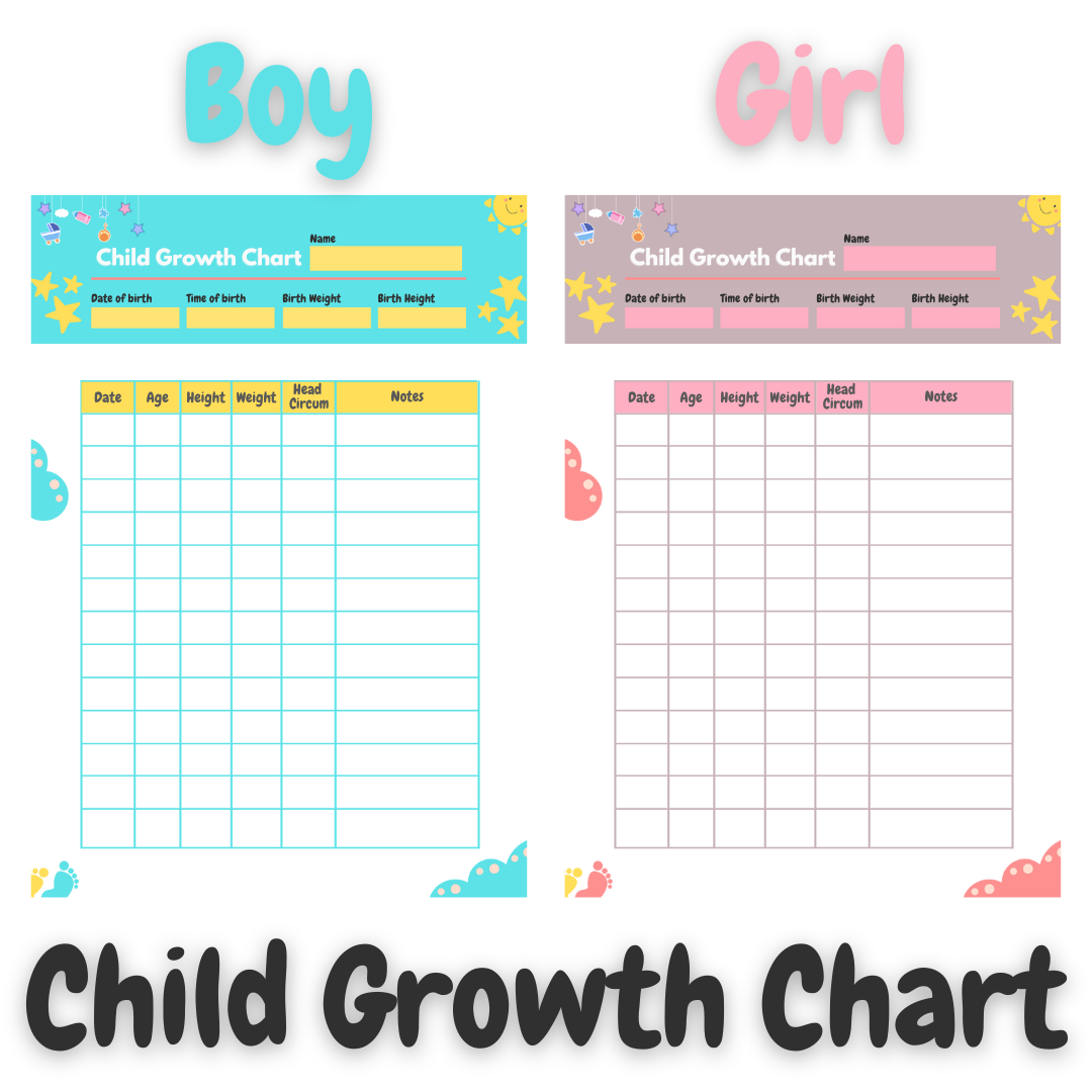 Printable Child Growth Chart